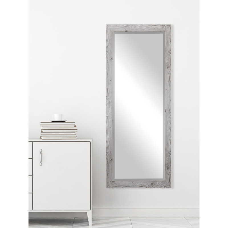 Henslee Mirror, Distressed White, 63.5" H x 25.5" W
