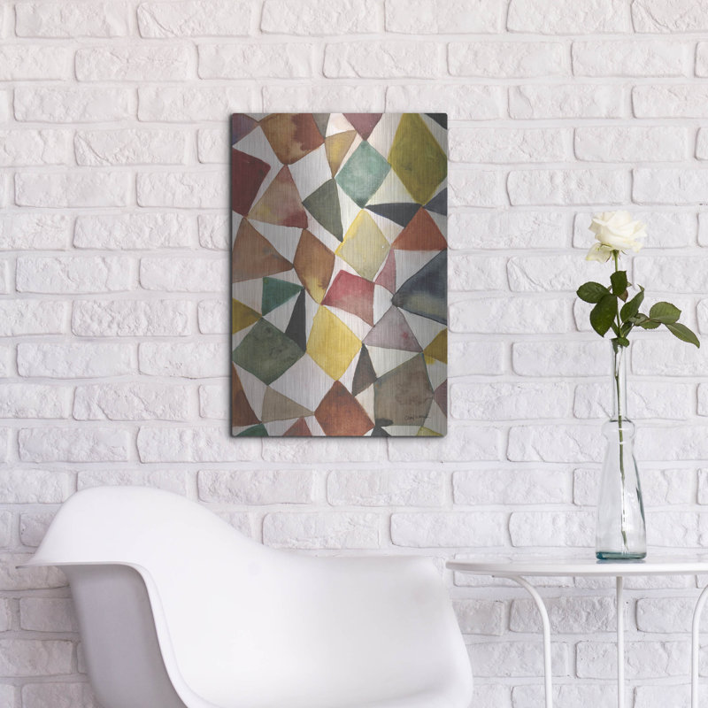 Art mural en métal luxueux «Tilt Shift 2» par Cheryl Warrick, 16 po x 24 po, H 24 po x l 16 po