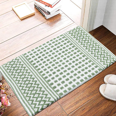 Luxurious Woven Cotton Cushioned Thiclk Kitchen Mat Rug - Anti-Fatigue, Anti-Skid, - 18''X30''