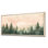 Art mural sur toile Blush Sunset Sky Woodland I - Green Woodland