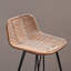 Chaise d'appoint brune Wishbone (ensemble de 2)-1575764451-1575764478