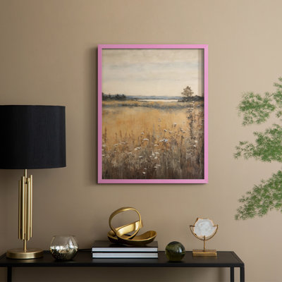 Vintage Landscape XIX Framed Print - Solid Wood