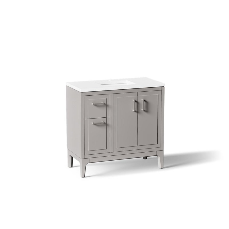 Seer 36-In Bathroom Vanity Set, Mohair Gray