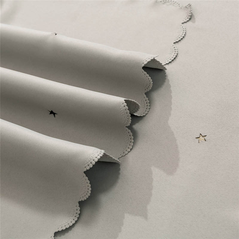 Blackout Curtains Long, Thermal Insulated 2-Layer Drapes White Sheer Overlay for Bedroom/Dining Room 2 Panels, 52" W x 84" L