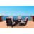 Madison 5 pc Motion Firepit Seating Group Includes: One 48" Round Firepit and 4 Motion Club Chairs