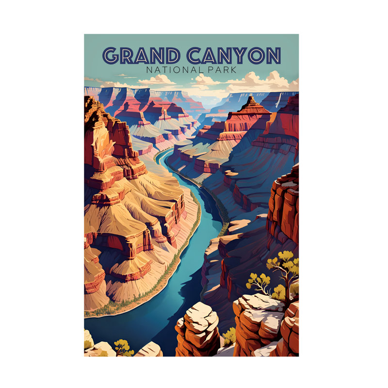Art sur toile Tina Lavoie Grand Canyon National Park, H 12 po x l 19 po