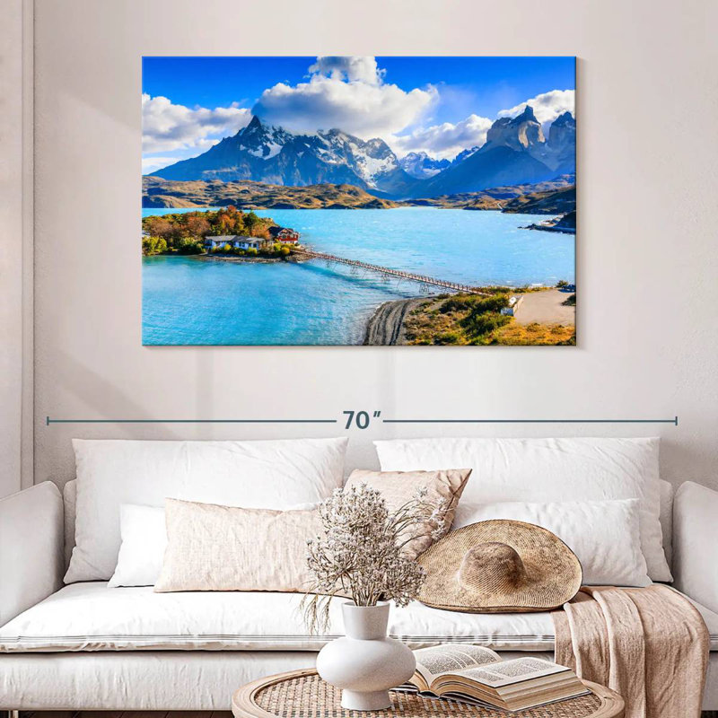Kavia Torres Del Paine, lac Pehoe, H 32 po x l 48 po