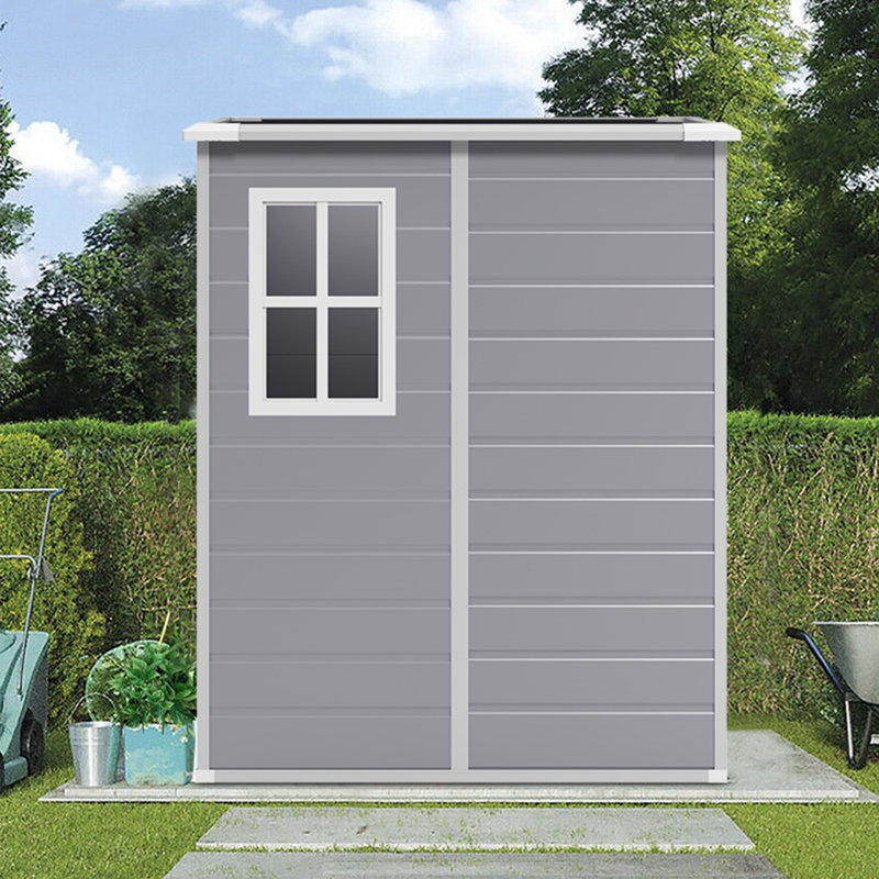 5X4FT Outdoor Plastic Garden Storage Shed