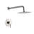 Wall Mounted Shower Faucet In Enchanting Brushed Nickel With Valve - Brass Creation Elegant Fine Organization