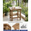Ensemble de 2 tables d'appoint Adirondack, table de bout carrée 16 po résistante aux intempéries pour patio, piscine, porche et arrière-cour, pour l'intérieur et l'extérieur-132430845