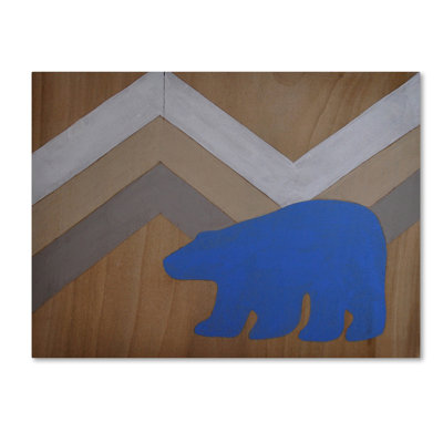 « blue polaire bear », reproduction d’art sur toile tendue