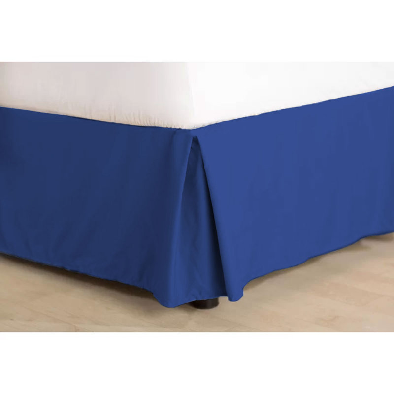 14" Soft Microfiber Bed Skirt - Basics by Wayfair™, King, Royal Blue