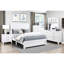 Lit double avec placage blanc, chambre à coucher, tête de lit, rails et sommier pour une chambre à coucher paisible et reposante en blanc, sommeil réparateur-1376804132-1376804133