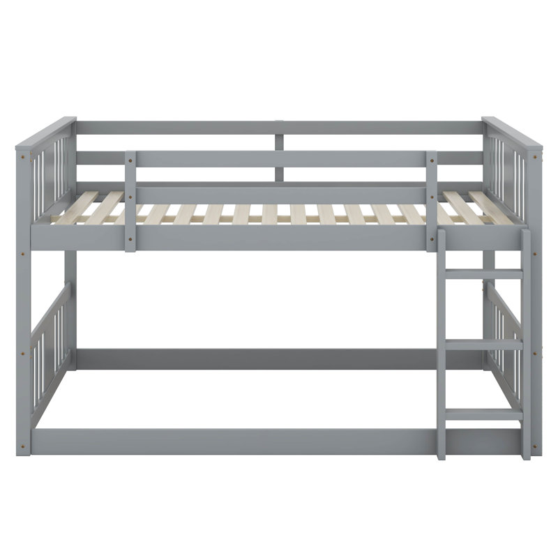 Felizitas Kids Bunk Bed, Gray, Full