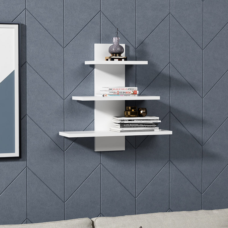 Locelso Floating Shelf, White