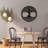 Elegant Decorative Metal Wall Accessory, Black Finish, 19.3 x 19.3 inches | 100% Metal, Thickness: 0.06 inches | Easy Wall Mount Design, Perfect for Modern Home Decor & Stylish Interiors