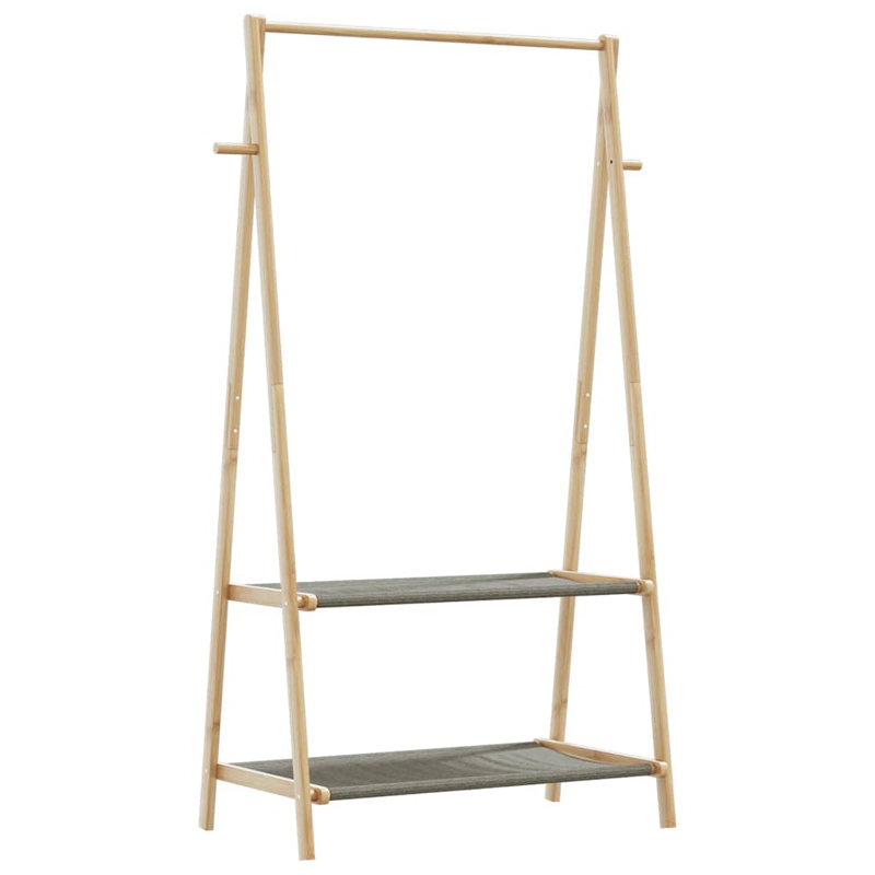  Portant à vêtements avec tablettes 37,8 po x 17,9 po x 59,3 po