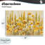 Plaque murale champ jaune de coquelicots, design par Silvia Vassileva-1717469496
