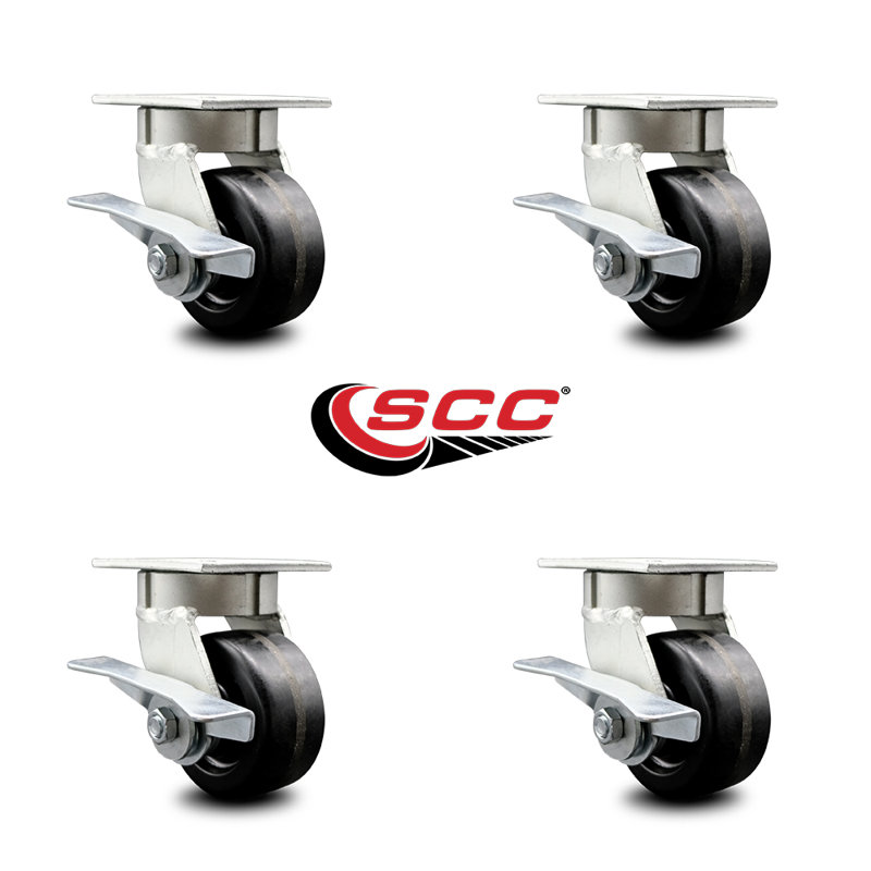 Kingpinless Phenolic Swivel Caster