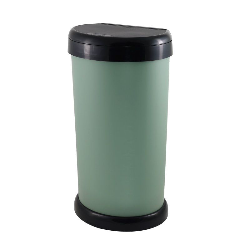 Moda Plastic Touch Top Kitchen Trash Can - 42L, Sage Green