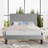 Modern Corduroy Upholstered Platform Bed Frame With Adjustable Headboard, Under Bed Storage, No Box Spring Required, Full Size,Queen Size,King Size,Multiple Colors-1039970786-1039970787