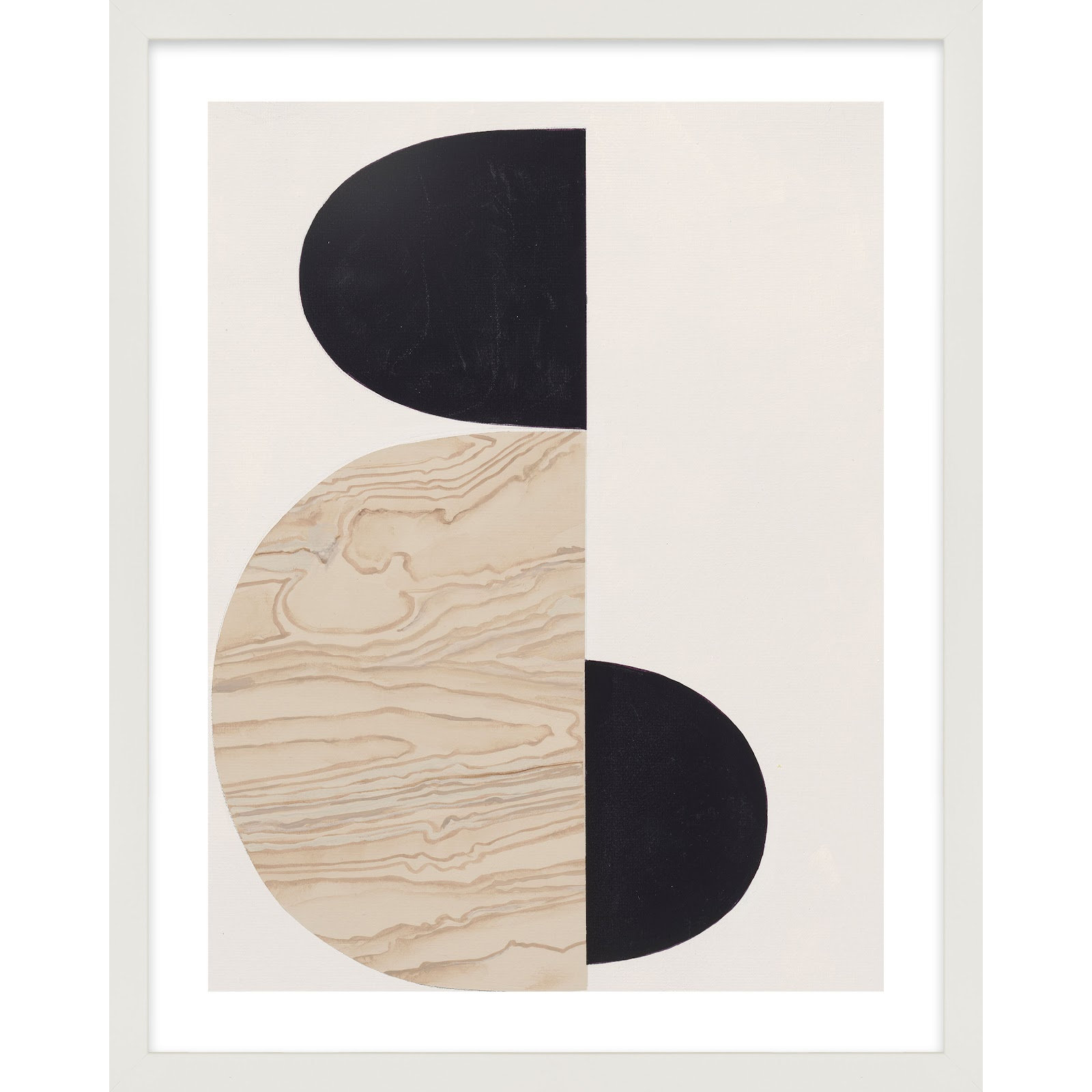 Journey by Lee Lessem, White Framed, 20" H x 16" W
