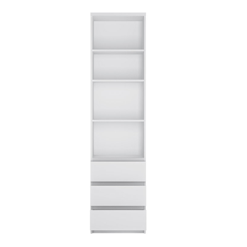 Canizales 200cm H x 50.1cm W Standard Bookcase, White