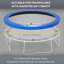 Housse de protection pour trampoline 12FT, imperméable, bleu