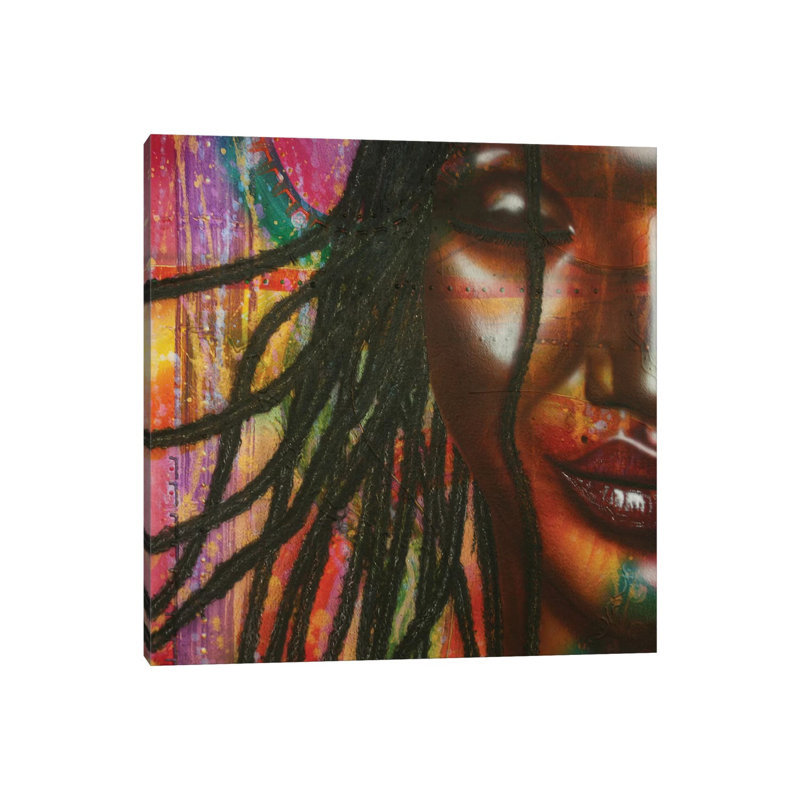 Rainbow Queen 1 Piece Wrapped Canvas Painting, 30.48 cm H x 30.48 cm W