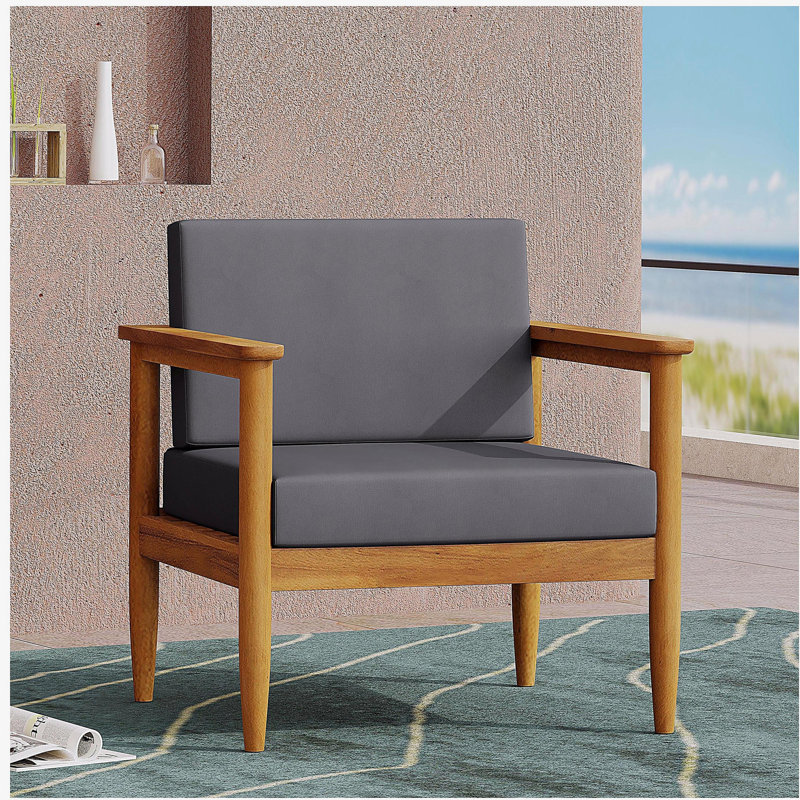Fauteuil club en bois