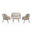 Allmeria Metal Outdoor Lounge Chair