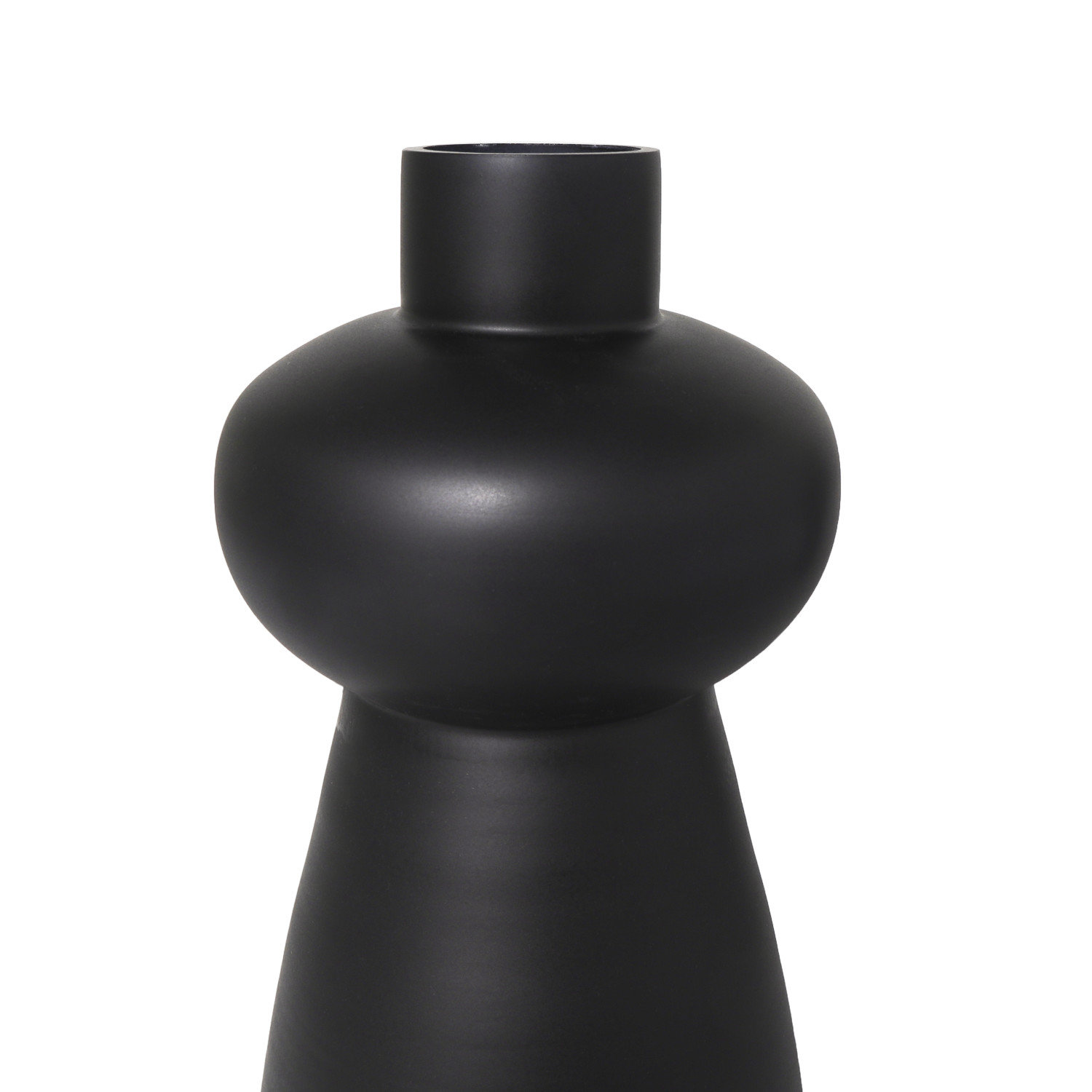 Mable Table Vase, Black