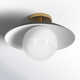 Robin Single Light Glass Semi Flush Mount
