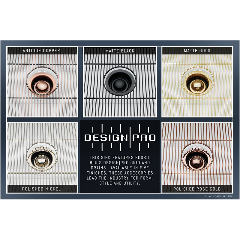 Luxury Solid Fireclay Farmhouse Sink, Brushed Brass Accessories