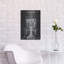 «Beer Bottling Machine Blueprint Vernis Chalkboard», art mural en métal, 16 po x 24 po-20362673