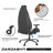 Inbox Zero Adjustable Reclining Ergonomic Faux Leather Swiveling Gaming Chair Game Chair in Black,Blue,Golden Yellow,Red,White-765501953
