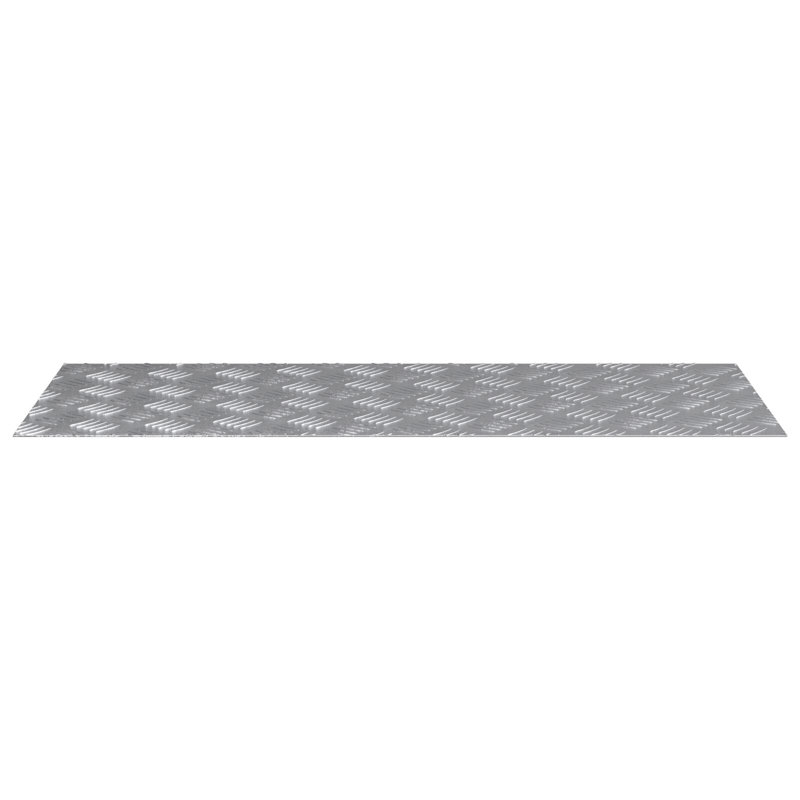 Aluminium Stair Treads Rectangular, Grey, Rectangle 40cm x 100cm