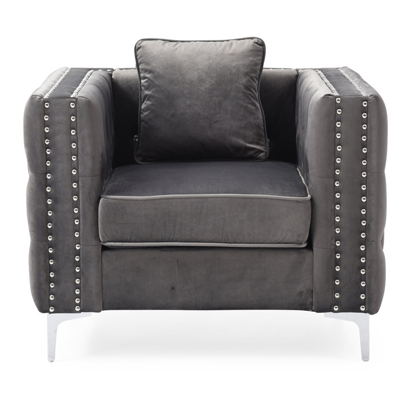 Chaise Glory Furniture, ivoire, Gris