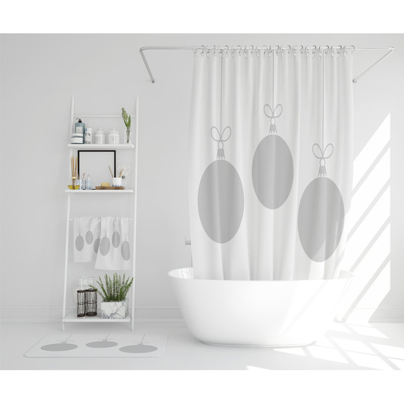 Louvenia Polyester Shower Curtain Set