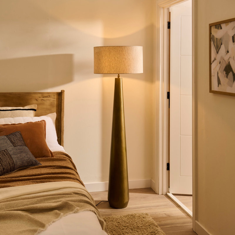 Metal Floor Lamp Base - 129cm, Gold