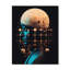 Sci-Fi, portrait d'un homme du futur bleu - Horloges murales-99640826