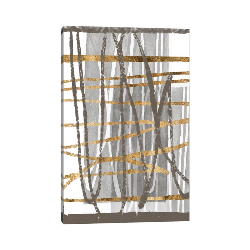 Golden Thread I by Jennifer Goldberger - Wrapped Canvas Print, 20.32 cm H x 30.48 cm W