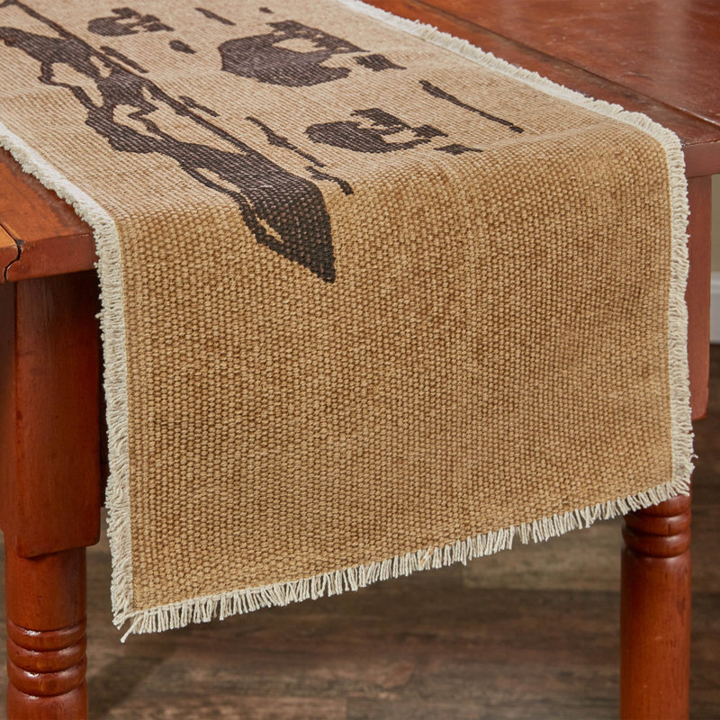 Union Rustic Bison Table Runner - 54"L, 36" x 13"