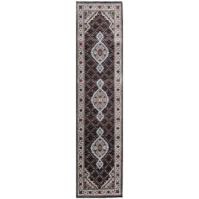 Wool Oriental Area Rug in Ivory
