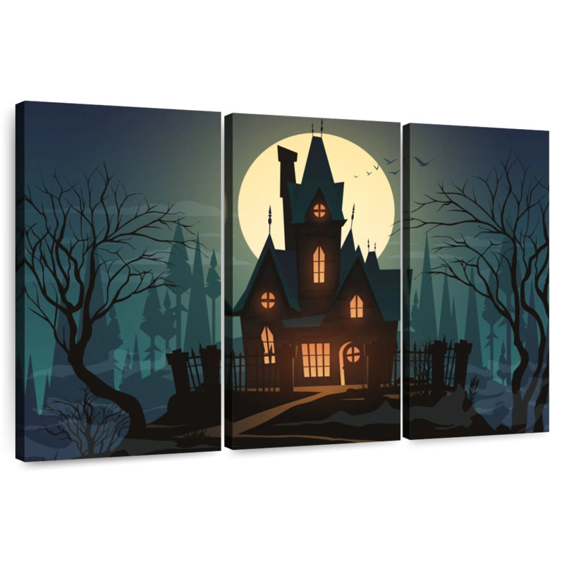 Hitzel Halloween House, H 42 po x l 65 po