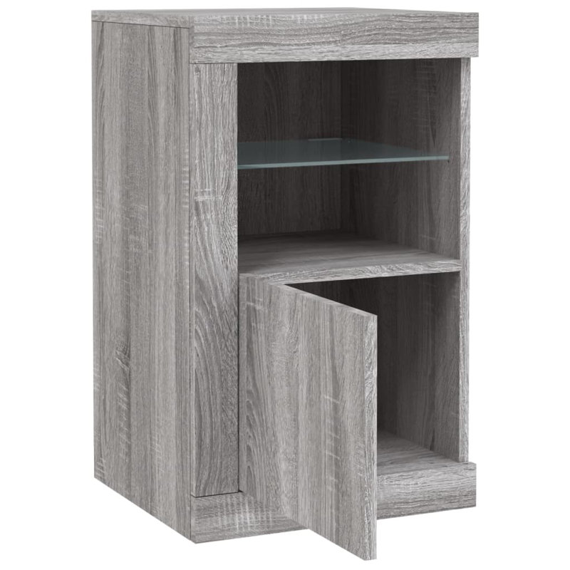 Barlina Iron 1 -Door Accent Cabinet, Grey Sonoma