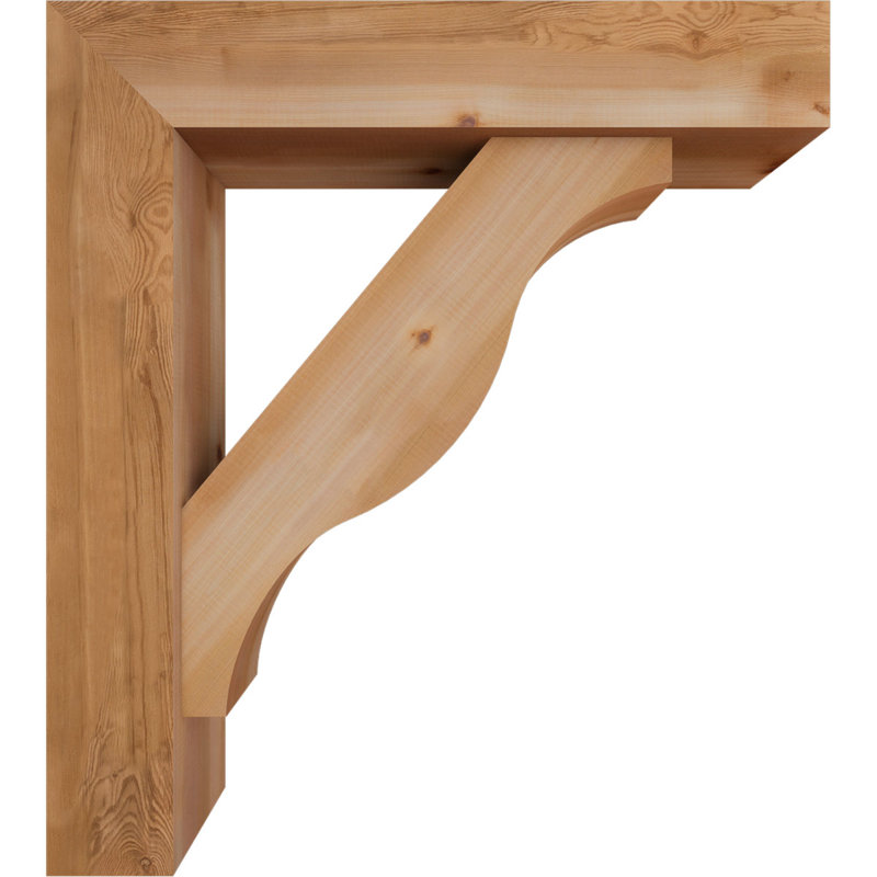 Support Funston Block avec support décalé, 38 x 34, Cèdre rouge occidental de l 7 1/2 po (lisse)