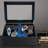 6 Slots Modern Automatic Watch Winder PU Watch Box With LED Light