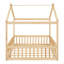 Structure de lit double en bois pleine grandeur avec clôture-124917443-124917447