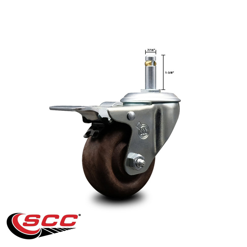 Stem Caster with Total Lock Brake